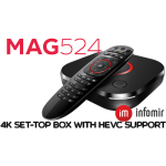 Infomir MAG 524 LINUX SET-TOP BOXES WITH 4K AND HEVC SUPPORT